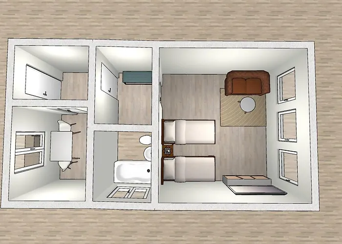 Appartement Emas 2 Mit 2 Einzelbetten, Kueche, Wlan, Tv Krefeld