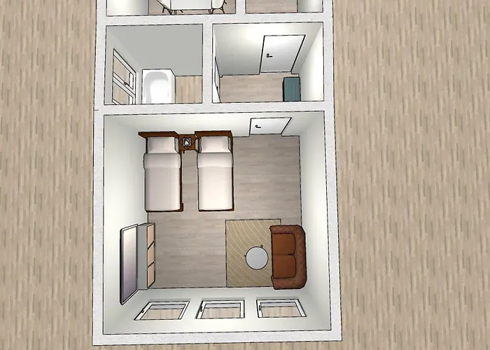 Appartement Emas 2 Mit 2 Einzelbetten, Kueche, Wlan, Tv *